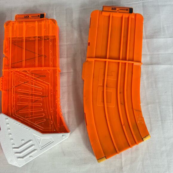 Nerf 10-Round Foam Dart Magazine Clip Lot of 3 N-Strike Elite Banana - Picture 2 of 4